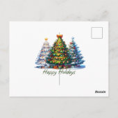 Carte Postale sapin de Noël (Dos)