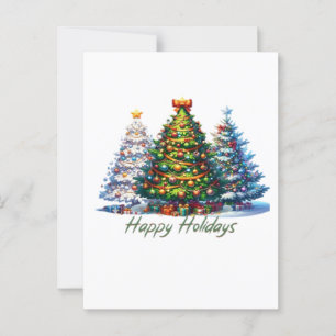 Carte Postale sapin de Noël 