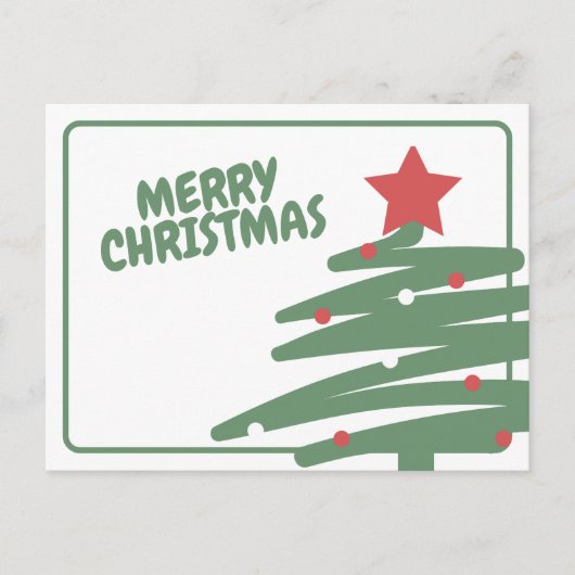 Carte Postale Sapin de Noël (Devant)