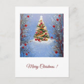 Carte Postale  Sapin de noël décoré (Devant)