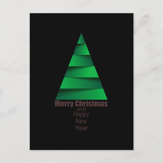 Carte Postale Sapin de Noël moderne (Devant)