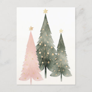 Carte Postale Sapins de Noël