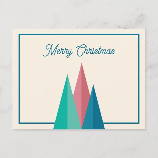 Carte Postale Sapins de Noël (Devant)