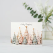 Carte Postale Sapins de Noël (Debout devant)