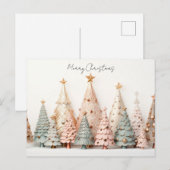 Carte Postale Sapins de Noël (Devant / Derrière)