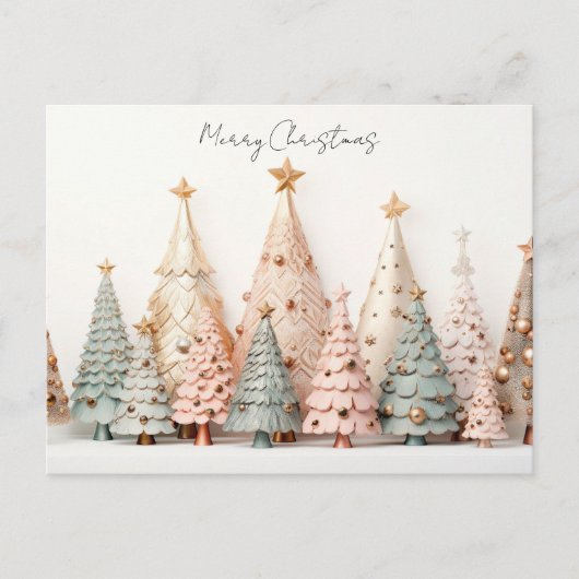 Carte Postale Sapins de Noël (Devant)
