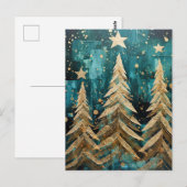 Carte Postale Sapins de Noël (Devant / Derrière)