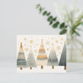 Carte Postale Sapins de Noël (Debout devant)