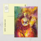 CARTE POSTALE SAPPHO, DANSE, MUSIQUE ET POÉSIE (Devant / Derrière)