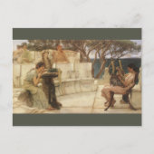 Carte Postale Sappho et Alcaeus par Sir Lawrence Alma Tadema (Devant)