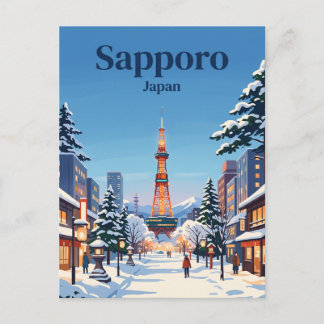 Carte Postale Sapporo, Japon, hiver