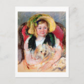 Carte Postale Sara avec son chien, Cassatt (Devant)