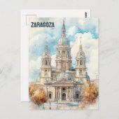 Carte Postale Saragosse Espagne (Devant / Derrière)