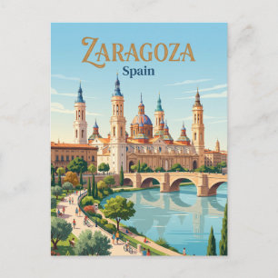 Carte Postale Saragosse, Espagne