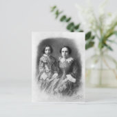 Carte Postale Sarah Bernhardt et sa mère? (Debout devant)