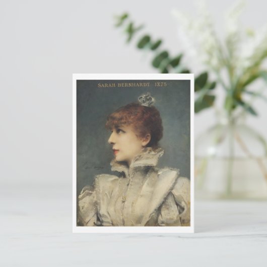 Carte Postale Sarah Bernhardt, Louise Abbéma (Debout devant)