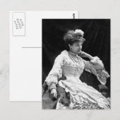 Carte Postale Sarah Bernhardt Photo Vintage - 1877 (Devant / Derrière)