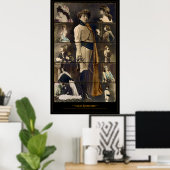 Carte postale Sarah Bernhardt Poster en mosaïque (Bureau à domicile)