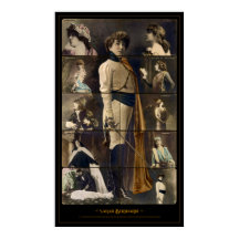 Carte postale Sarah Bernhardt Poster en mosaïque