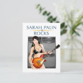 Carte postale Sarah Palin Rocks (Debout devant)