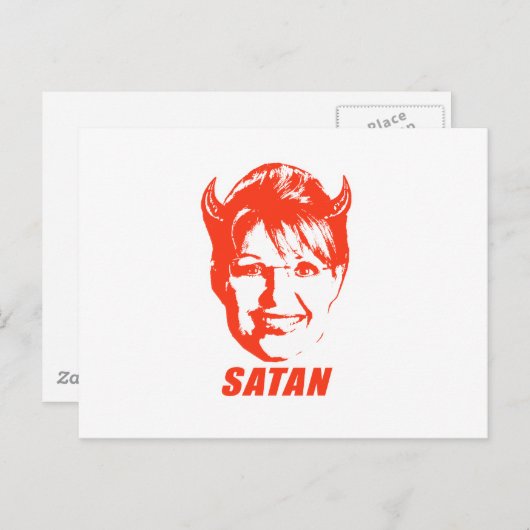 CARTE POSTALE SARAH SATAN (Devant / Derrière)