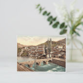 Carte Postale Sarajevo, vue en direction d'Alifakovac (Debout devant)