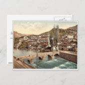 Carte Postale Sarajevo, vue en direction d'Alifakovac (Devant / Derrière)