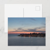 Carte Postale Sarande, Albanie, au coucher du soleil (Devant / Derrière)