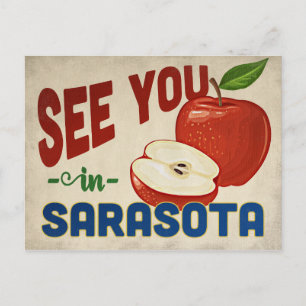 Carte Postale Sarasota Florida Apple - Vintage voyage