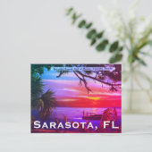 Carte Postale Sarasota, Florida Beach Sunset - Golfe du Mexique (Debout devant)