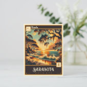 Carte Postale Sarasota, Floride | VINTAGE (Debout devant)
