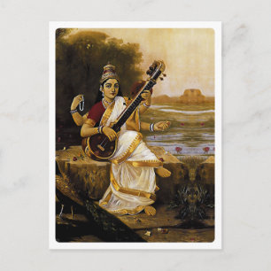 Carte Postale SARASWATI - Divinité des arts et des rivières