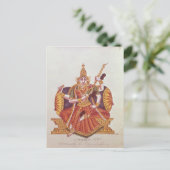 Carte Postale Saratheswathee, déesse hindoue de l'apprentissage (Debout devant)