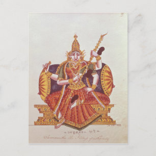 Carte Postale Saratheswathee, déesse hindoue de l'apprentissage