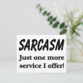 Carte Postale Sarcasme (Debout devant)