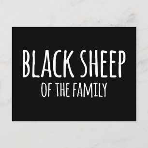 Carte Postale Sarcasme de Gothic Black Sheep of the Family