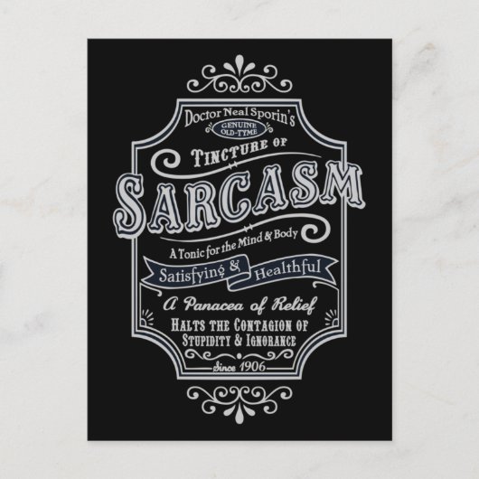 Carte Postale Sarcasme de l'ancien temps (Devant)
