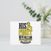 Carte Postale Sarcoma Cancer Chemise Sa Lutte Mon Combat (Debout devant)