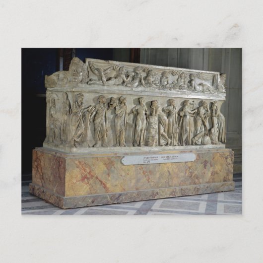 Carte Postale Sarcophage à frise des Neuf Muses (Devant)