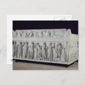 Carte Postale Sarcophage à la frise des Neuf Muses (Devant / Derrière)