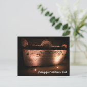 Carte Postale Sarcophage décoré, Israël (Debout devant)