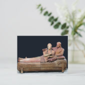 Carte Postale Sarcophage d'un couple marié, 525-500 avant J.-C. (Debout devant)