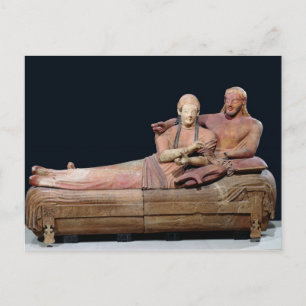 Carte Postale Sarcophage d'un couple marié, 525-500 avant JC