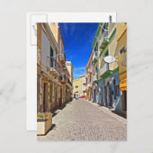 Carte Postale Sardaigne - rue principale de Carloforte (Devant / Derrière)