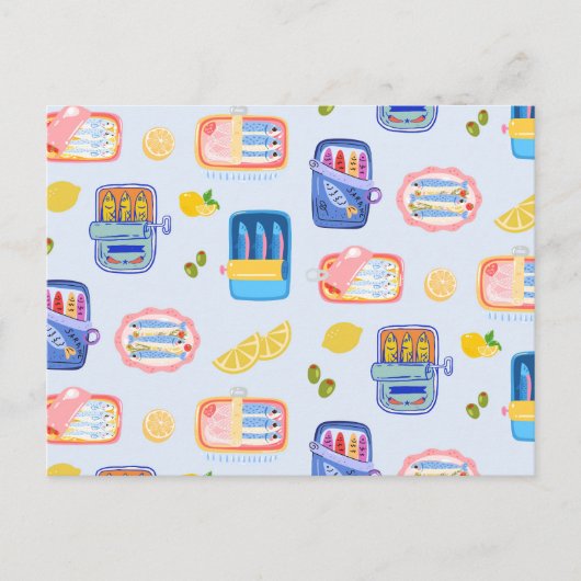 Carte Postale Sardines and Lemons (Devant)