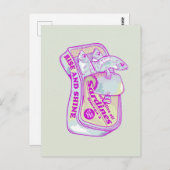 CARTE POSTALE SARDINES DORMANTES LEVEZ-VOUS ET BRILLEZ (Devant / Derrière)