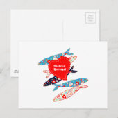 Carte Postale Sardines made in Portugal (Devant / Derrière)