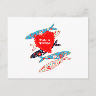 Carte Postale Sardines made in Portugal