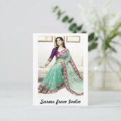 Carte Postale Sarees d'Inde (Debout devant)