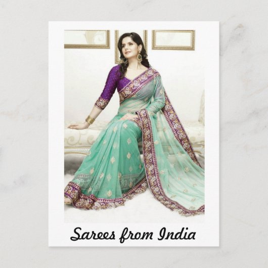Carte Postale Sarees d'Inde (Devant)